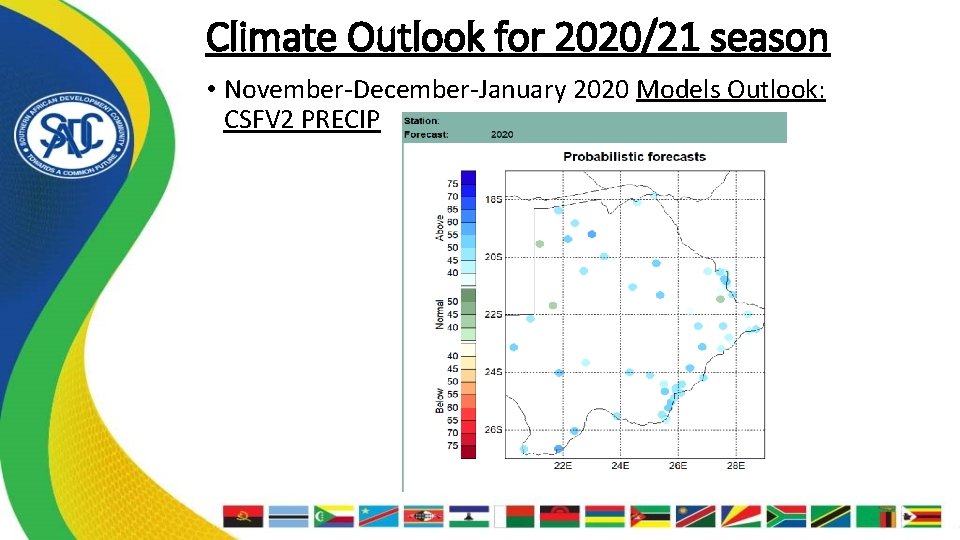 Climate Outlook for 2020/21 season • November-December-January 2020 Models Outlook: CSFV 2 PRECIP 