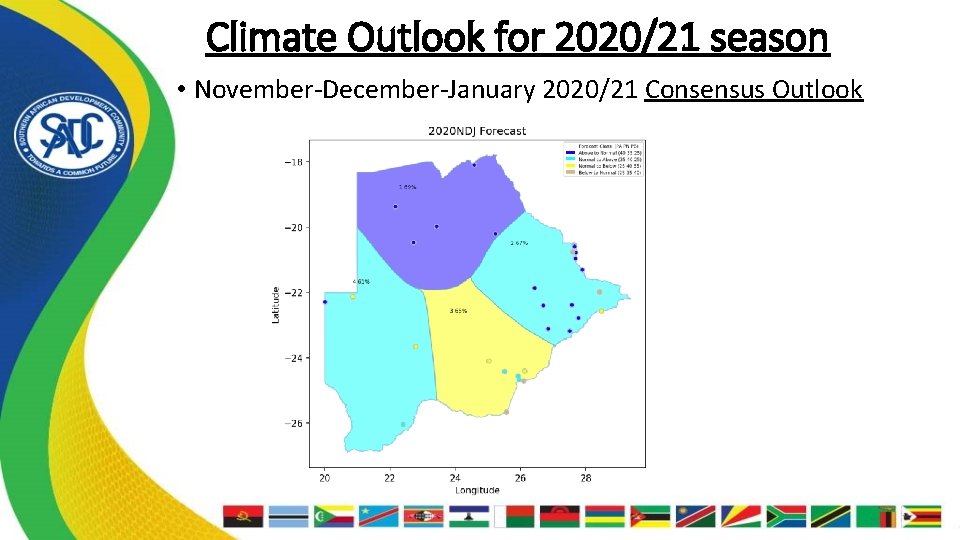 Climate Outlook for 2020/21 season • November-December-January 2020/21 Consensus Outlook 
