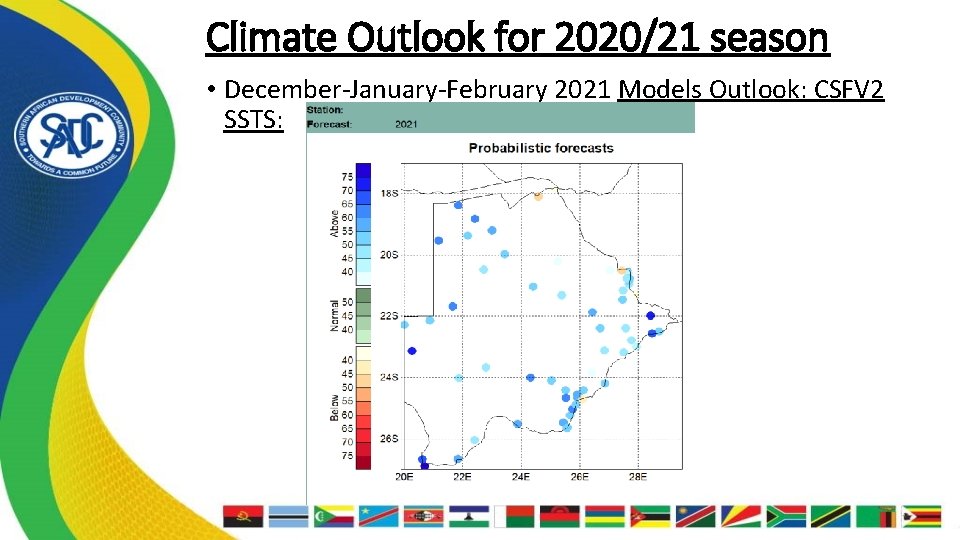 Climate Outlook for 2020/21 season • December-January-February 2021 Models Outlook: CSFV 2 SSTS: 