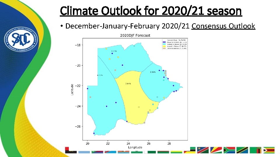Climate Outlook for 2020/21 season • December-January-February 2020/21 Consensus Outlook 