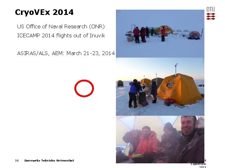 Cryo. VEx 2014 US Office of Naval Research (ONR) ICECAMP 2014 flights out of