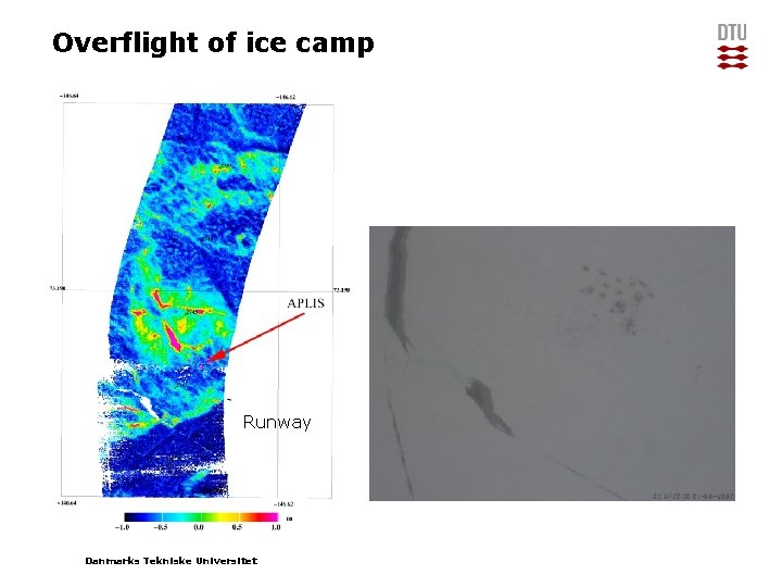 Overflight of ice camp Runway Danmarks Tekniske Universitet 