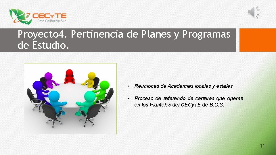 Proyecto 4. Pertinencia de Planes y Programas de Estudio. • Reuniones de Academias locales