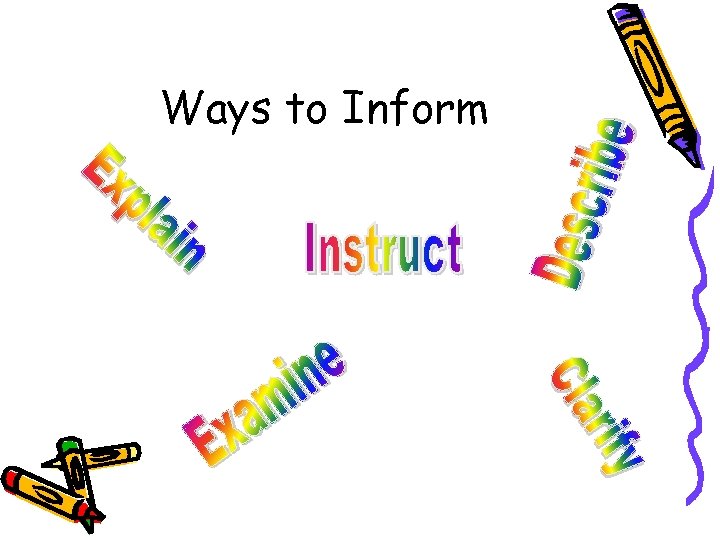 Ways to Inform 