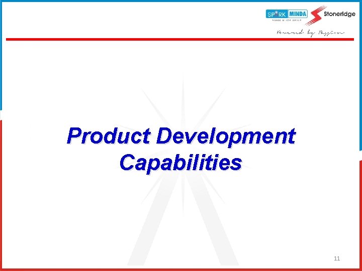 Product Development Capabilities 11 