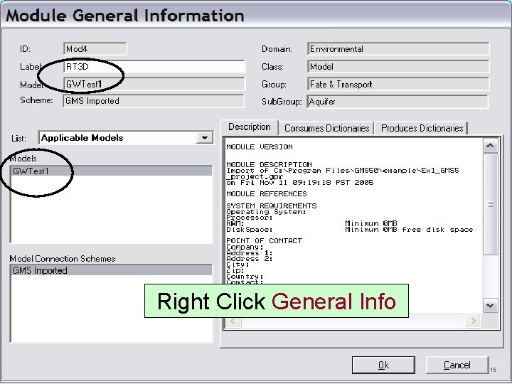 Right Click General Info 15 