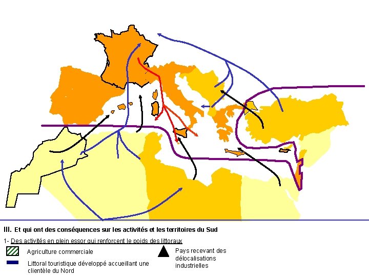 III. Et qui ont des conséquences sur les activités et les territoires du Sud