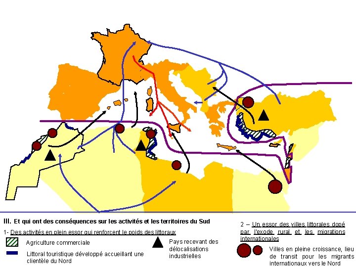 III. Et qui ont des conséquences sur les activités et les territoires du Sud