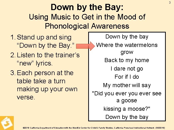 Down by the Bay: Using Music to Get in the Mood of Phonological Awareness