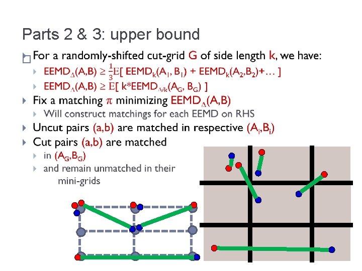 Parts 2 & 3: upper bound � 