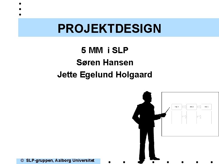 PROJEKTDESIGN 5 MM i SLP Søren Hansen Jette Egelund Holgaard © SLP-gruppen, Aalborg Universitet