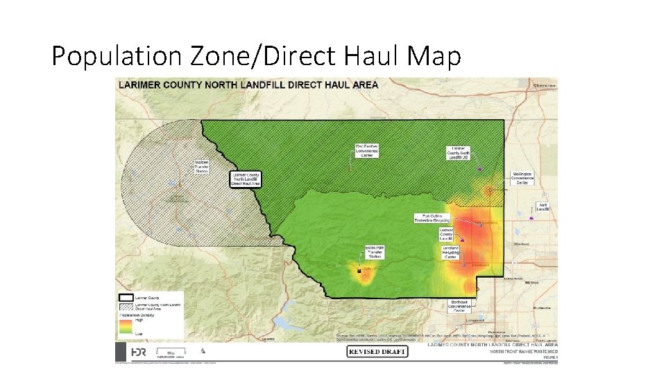 Population Zone/Direct Haul Map 