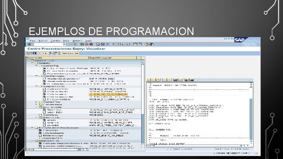 EJEMPLOS DE PROGRAMACION 