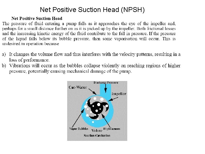 Net Positive Suction Head (NPSH) 