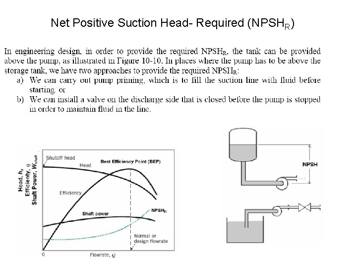 Net Positive Suction Head- Required (NPSHR) 