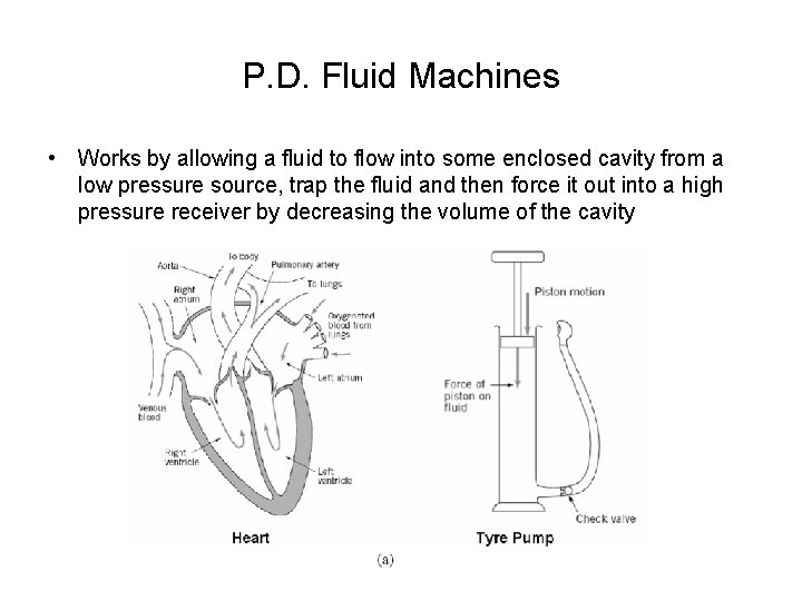 P. D. Fluid Machines • Works by allowing a fluid to flow into some
