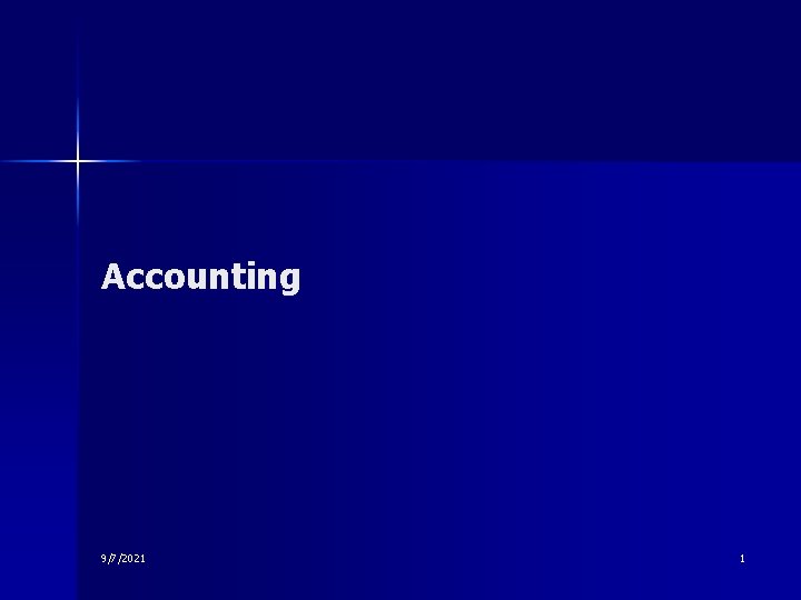 Accounting 9/7/2021 1 