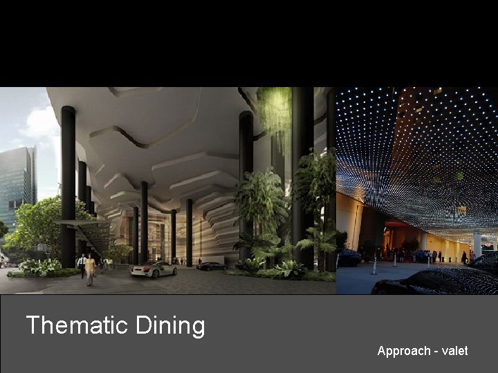 Thematic Dining Approach - valet 