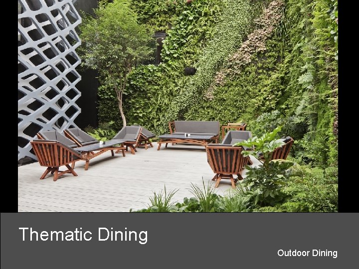 Thematic Dining Outdoor Dining 