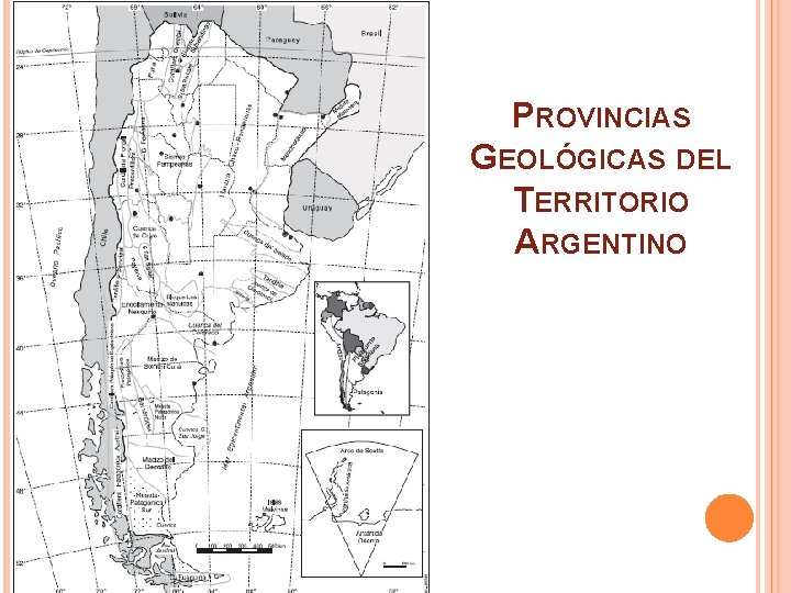 PROVINCIAS GEOLÓGICAS DEL TERRITORIO ARGENTINO 