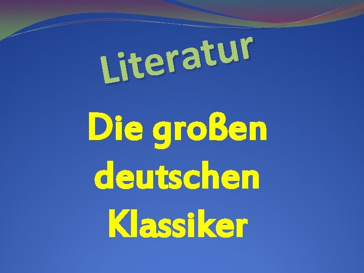 r u t a r Lite Die großen deutschen Klassiker 