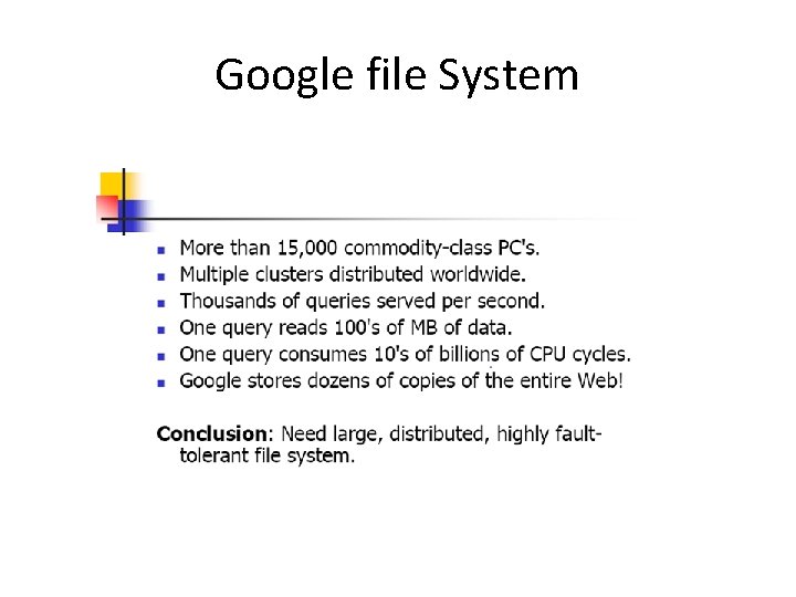 Google file System 