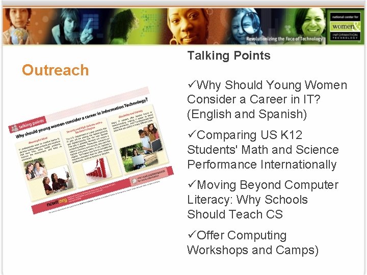 Outreach Talking Points üWhy Should Young Women Consider a Career in IT? (English and