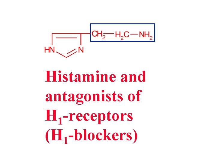 Histamine and antagonists of H 1 -receptors (H 1 -blockers) 