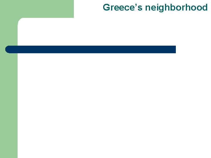 Greece’s neighborhood 