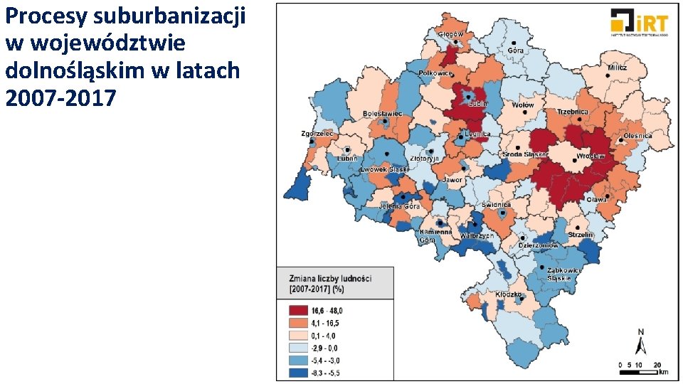 Procesy suburbanizacji w województwie dolnośląskim w latach 2007 -2017 