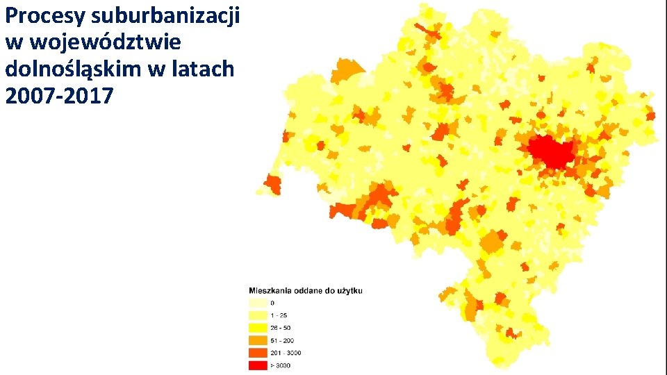 Procesy suburbanizacji w województwie dolnośląskim w latach 2007 -2017 