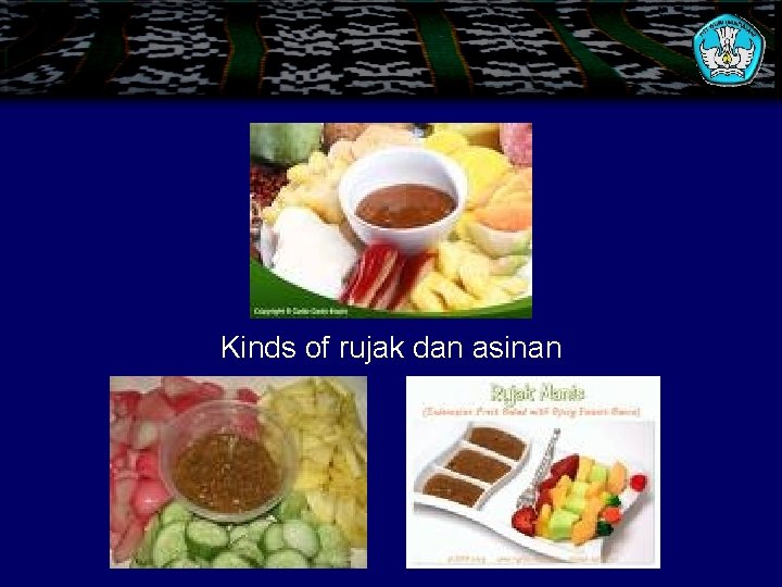 Kinds of rujak dan asinan 