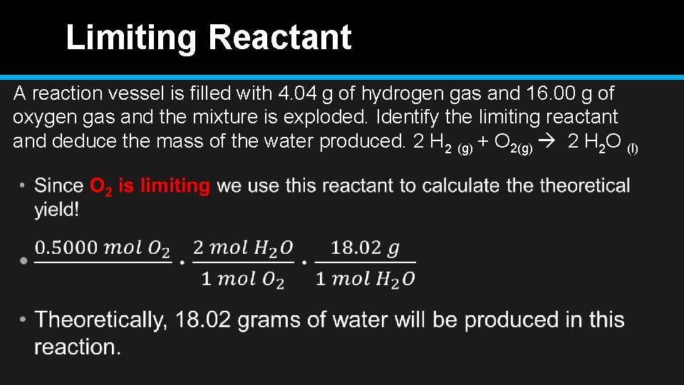 Limiting Reactant A reaction vessel is filled with 4. 04 g of hydrogen gas