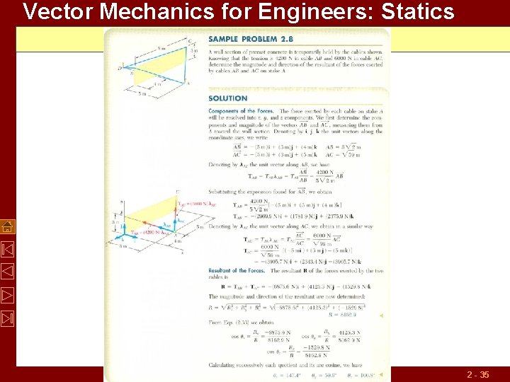 Vector Mechanics for Engineers: Statics 2 - 35 