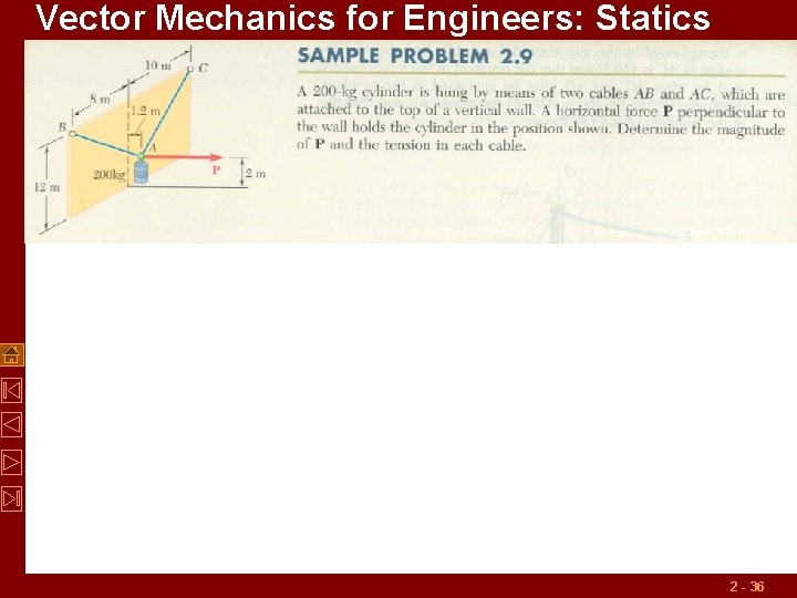 Vector Mechanics for Engineers: Statics 2 - 36 