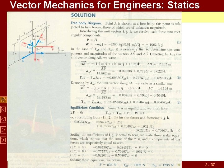 Vector Mechanics for Engineers: Statics 2 - 37 