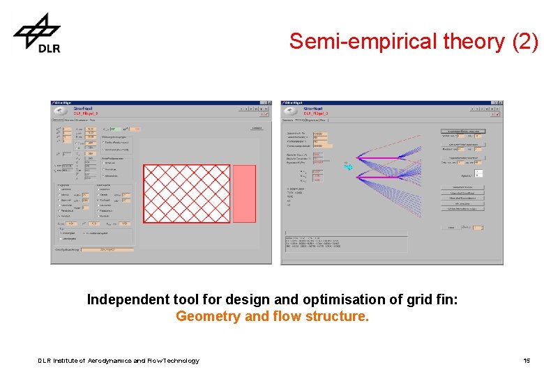 Semi-empirical theory (2) Independent tool for design and optimisation of grid fin: Geometry and Semi-empirical theory (2) Independent tool for design and optimisation of grid fin: Geometry and