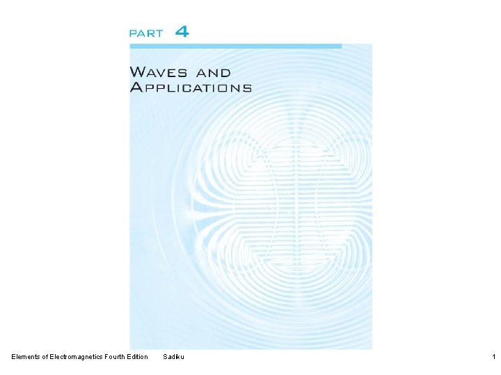 Elements of Electromagnetics Fourth Edition Sadiku 1 