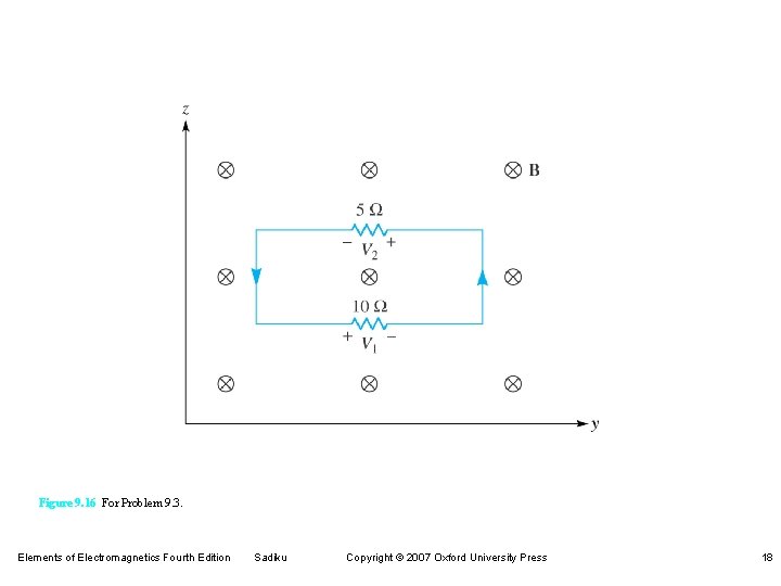 Figure 9. 16 For Problem 9. 3. Elements of Electromagnetics Fourth Edition Sadiku Copyright