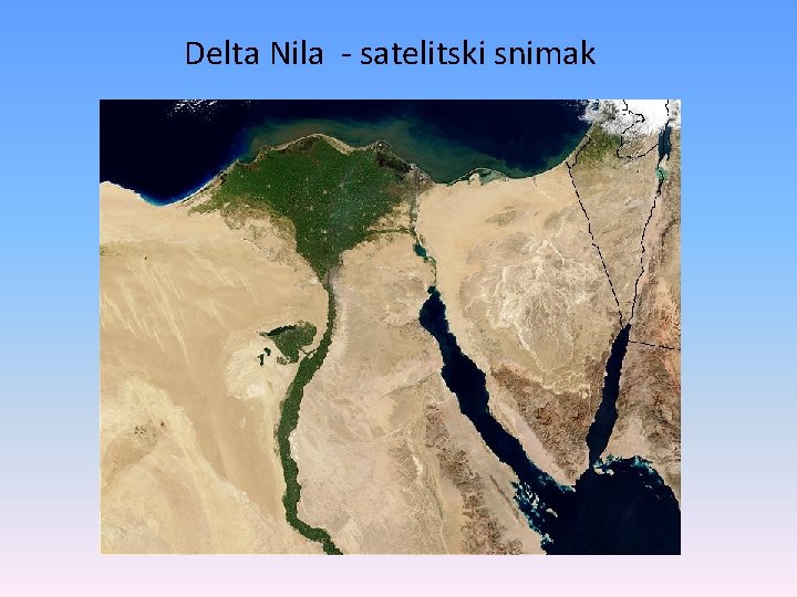 Delta Nila - satelitski snimak 