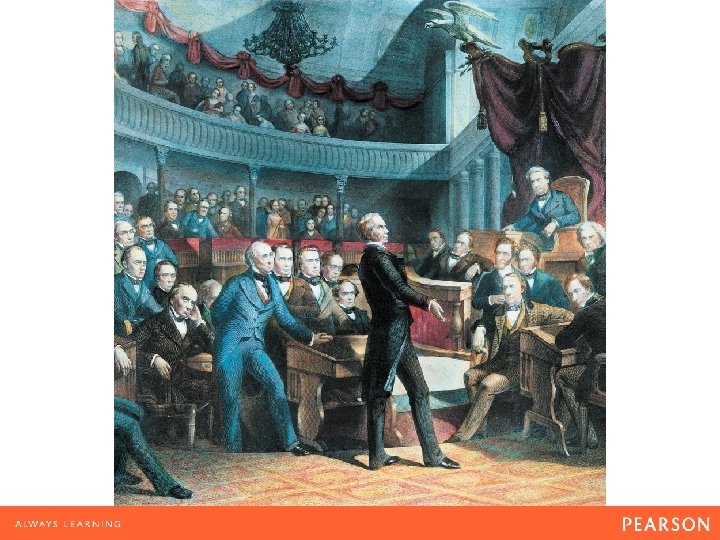 A Fragile Compromise Henry Clay, shown here addressing the Senate, helped negotiate the Compromise