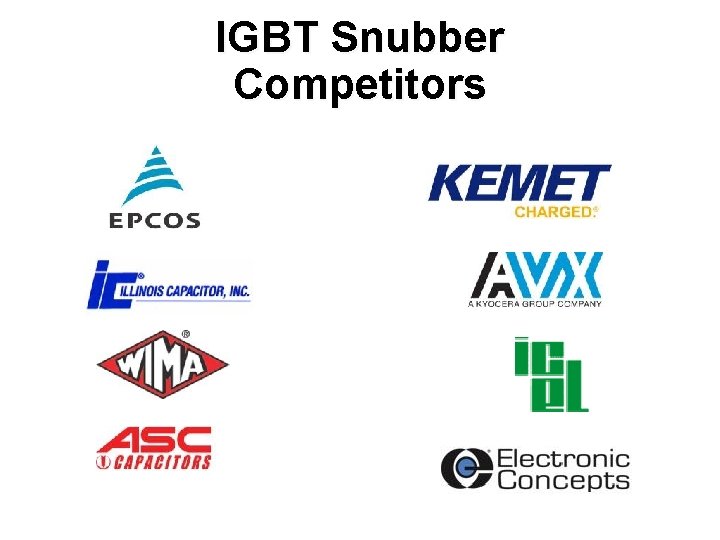IGBT Snubber Competitors 