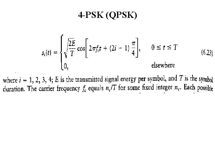 4 -PSK (QPSK) 