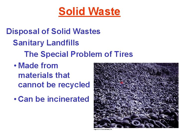 Solid Waste Disposal of Solid Wastes Sanitary Landfills The Special Problem of Tires •