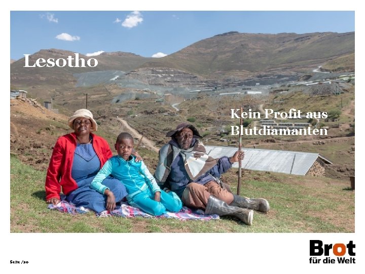 Lesotho Kein Profit aus Blutdiamanten Seite /20 