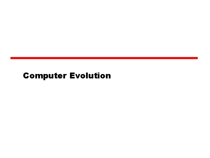 Computer Evolution 