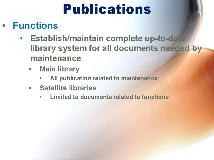 Chapter 10 Technical Publications Publications Vital to aircraft