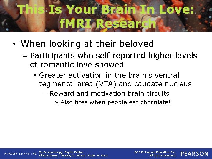 This Is Your Brain In Love: f. MRI Research • When looking at their