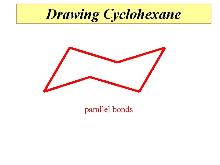 Drawing Cyclohexane parallel bonds 