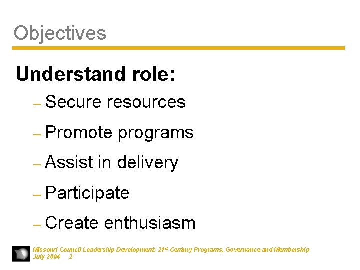 What Is the Councils Role in Program Implementation